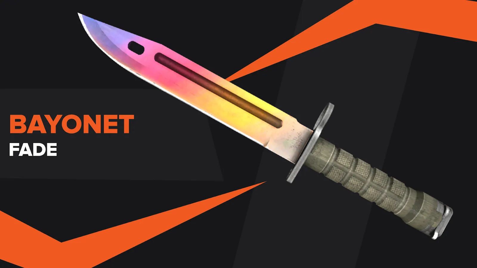 Bayonet Fade Дорогие скины для ножей CSGO