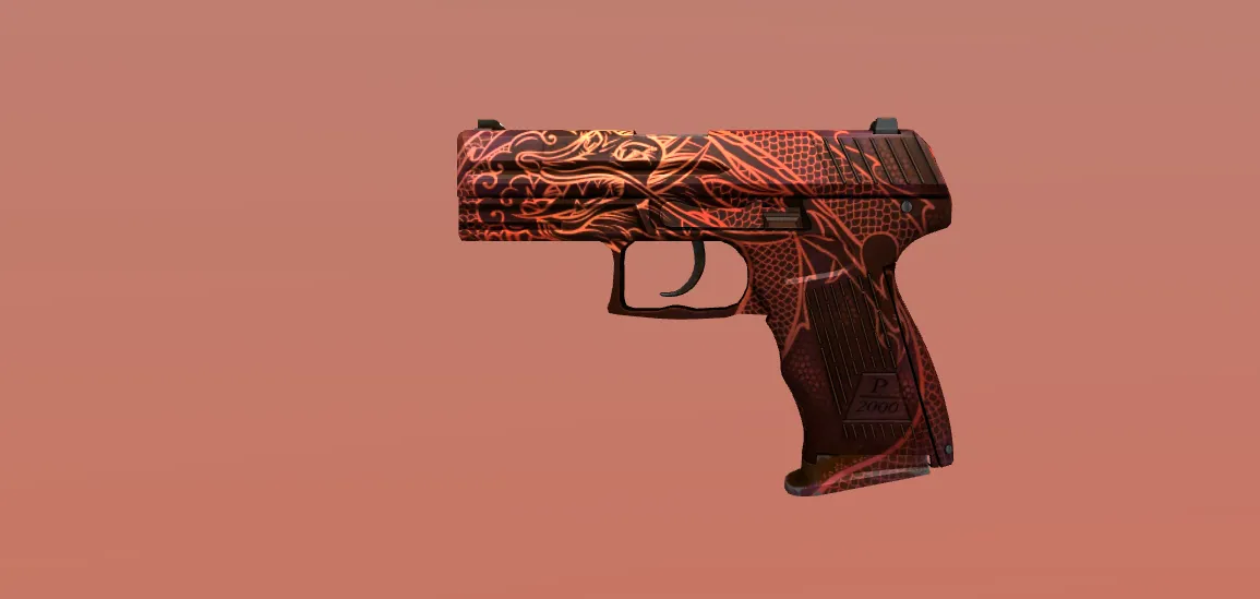 Лучшие дешевые скины CSGO P2000 Imperial Dragon