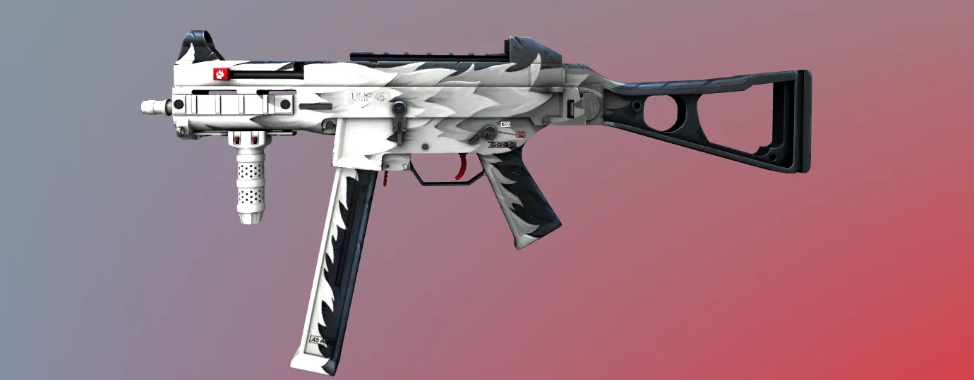 Лучшие дешевые скины CSGO Ump 45 Arctic Wolf