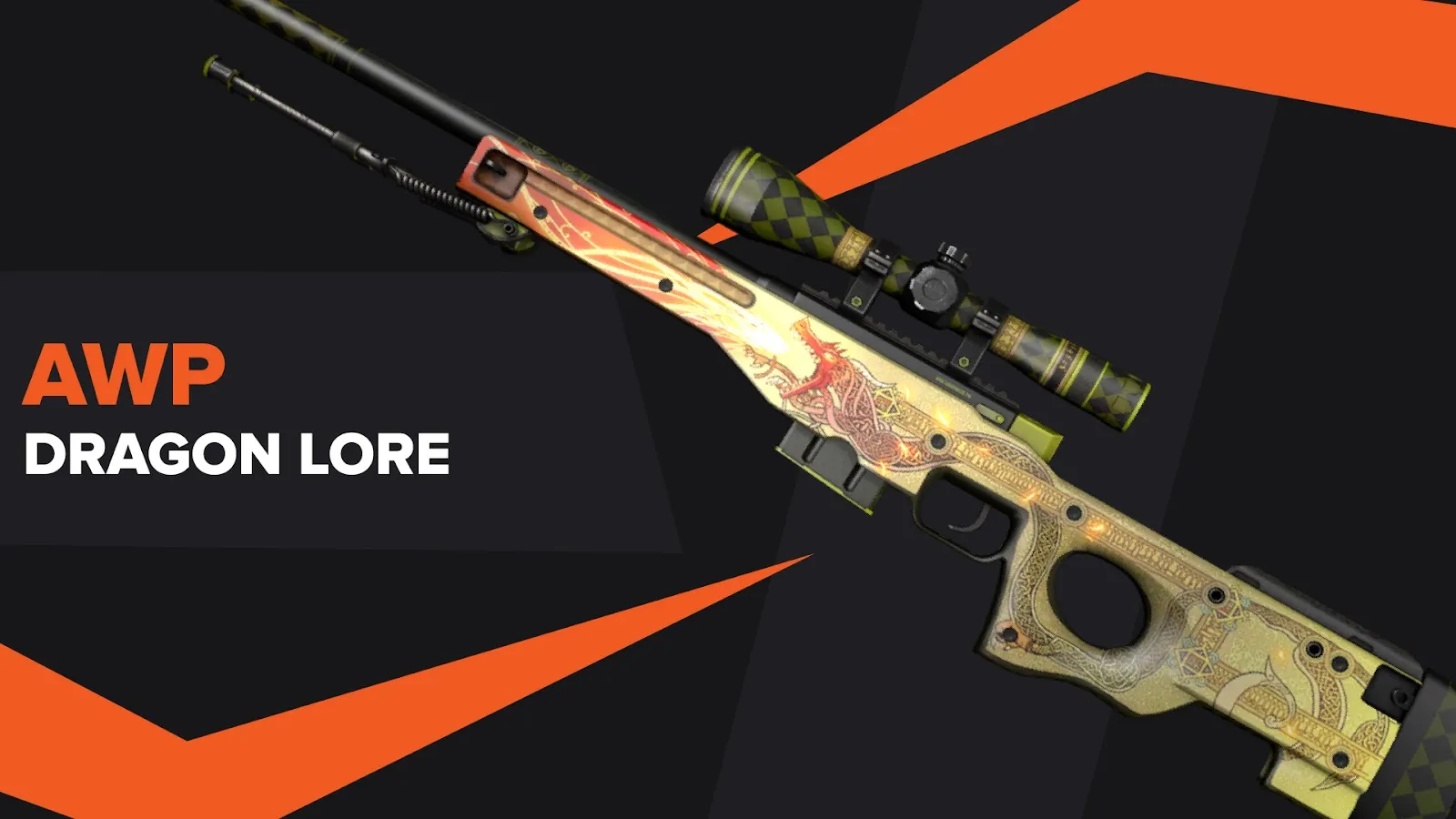 Самые дорогие скины CSGO - AWP Dragon Lore