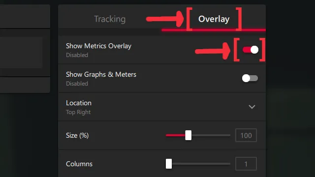 Вкладка AMD Radeon Performance Overlay и руководство по показу метрик