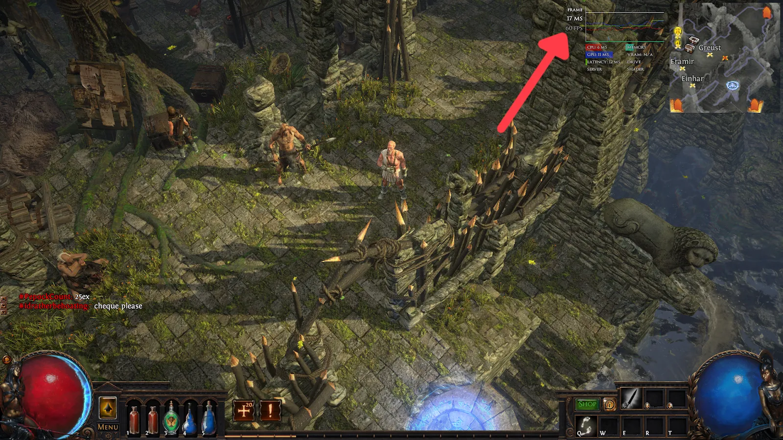 InGame показывает демонстрационное изображение руководства FPS в Path of Exile