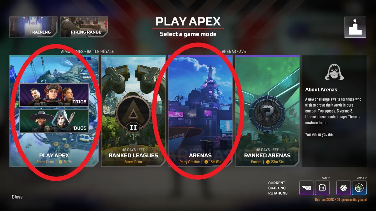 Apex Legends Казуальный подбор игроков