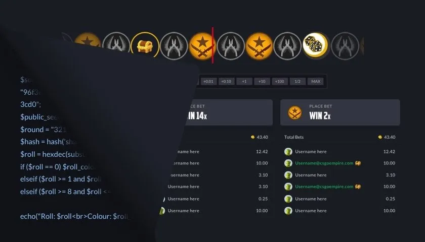 Хеш-система CSGOEmpire