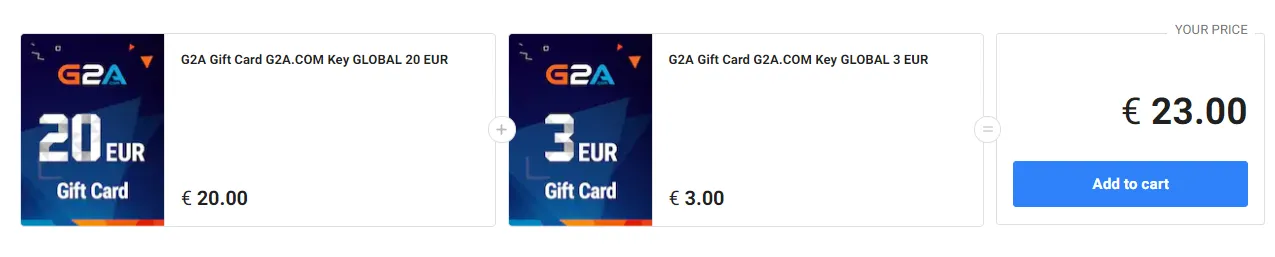 Подарочная карта G2A