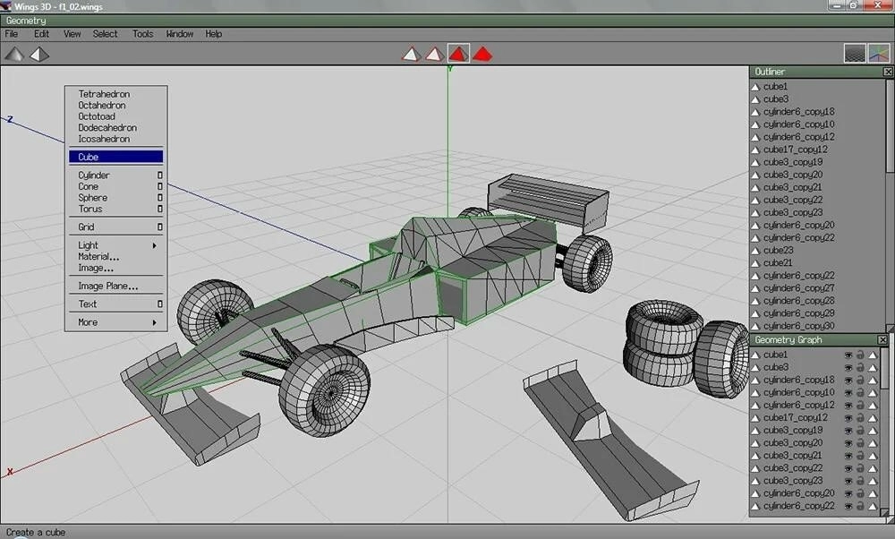 3D модель автомобиля