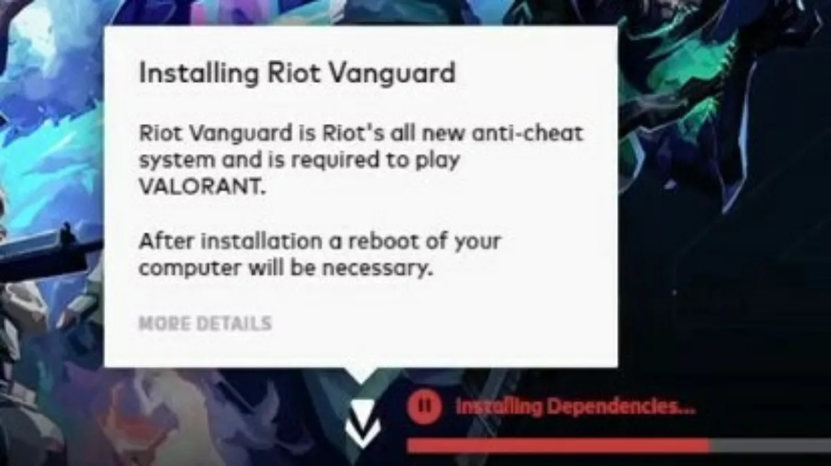 Переустановка Valorant Riot Vanguard