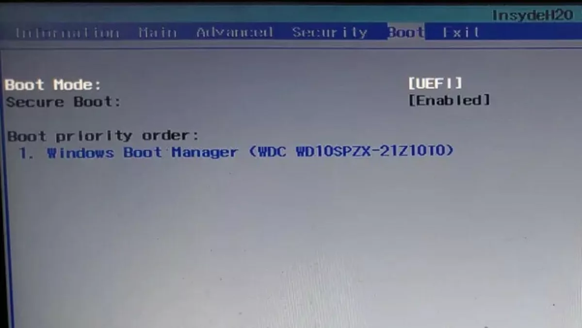 VALORANT режим UEFI