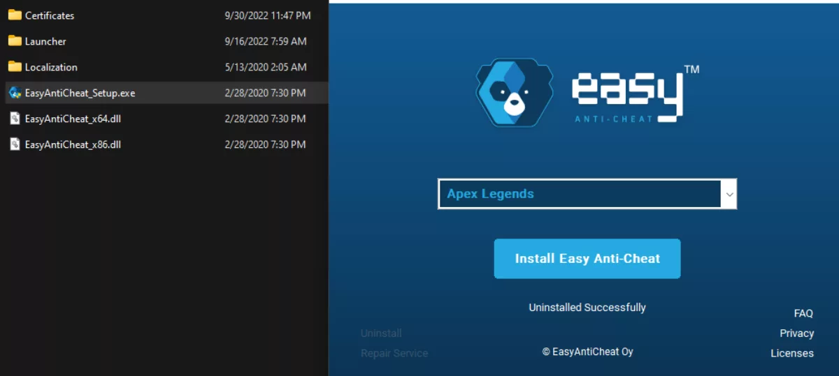 Установка Easy Anti Cheat