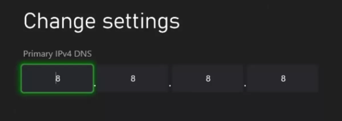 IPV4 DNS Xbox