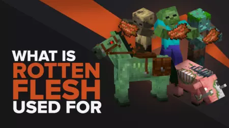 Для чего используется Rotten Flesh в Minecraft?