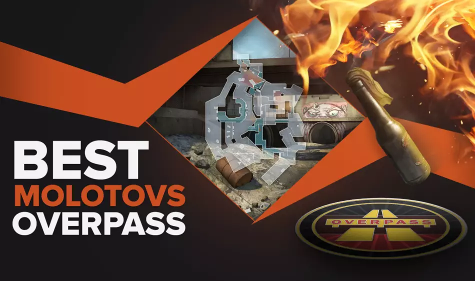 CSGO Лучшие коктейли Молотова на Overpass